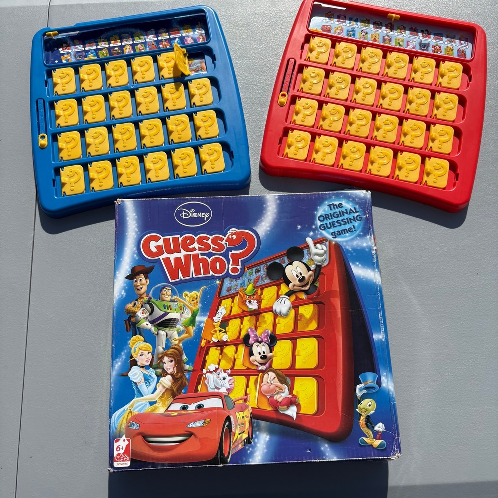 Disney Guess Who Board Game Pixar Princess Mickey Characters REY10468